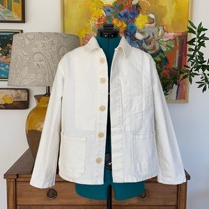 Caron Callahan Krasner Chore Jacket in Ivory.